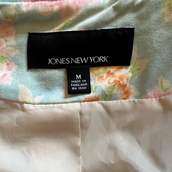 Jones New York flower rain coat M - Picture 4 of 5
